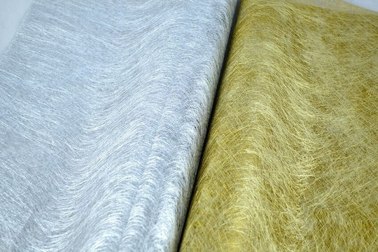 Spider Web Fabric Gold-Silver 60cm X 9.1m