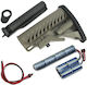King Arms M4 Tactical Stock De W/pipe-1400mah-9.6v