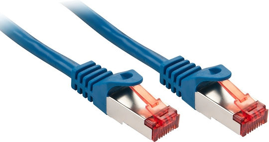 Lindy S/FTP Cat.6 (Gigabit) Καλώδιο Δικτύου Ethernet 7.5m Μπλε
