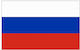 Flag of Russia Polyester Perforated 25x18cm