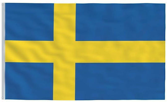 Flag of Sweden Polyester Perforated 25x18cm