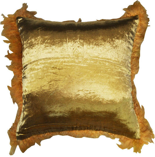 Gold-Yellow Throw Pillow 45x45cm