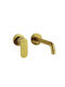 Paini Built-in Mixer & Spout Set for for Bathroom Sink Gold