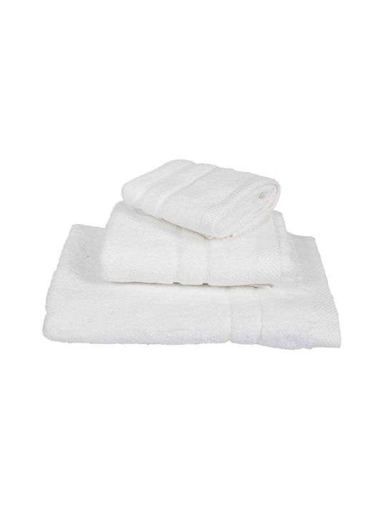 Ariete Bath Towel Set 2pcs White Stripe Weight 550gr/m²