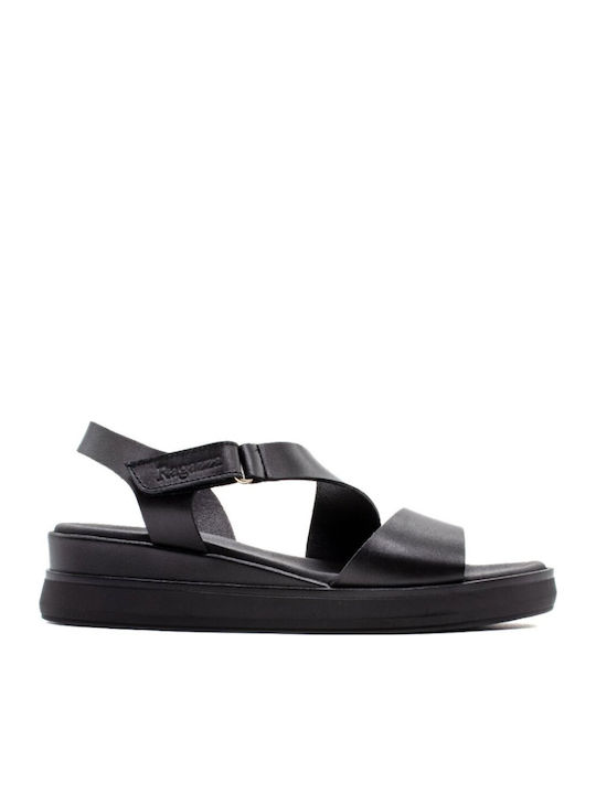 Damen Flache Sandalen Schwarz