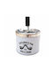 Winddichter Metall-Aschenbecher Gentleman's Club 11x8cm