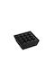 Black Windproof Square Melamine Ashtray 10x10x3.5