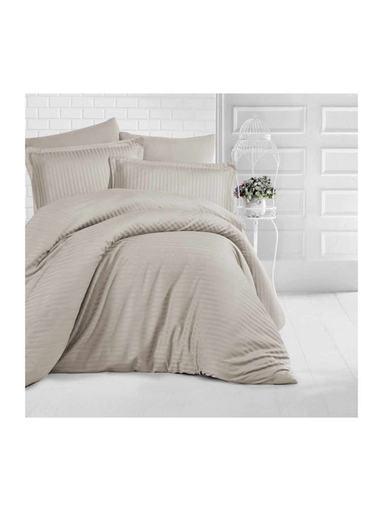 Linea Home Soft Σεντόνι King Size με Λάστιχο 180x200+25εκ. Soft Satin