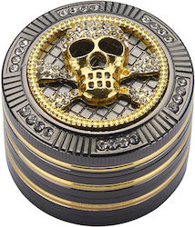 Grinder Τρίφτης Bling Skull 50mm Aluminium 4 Parts