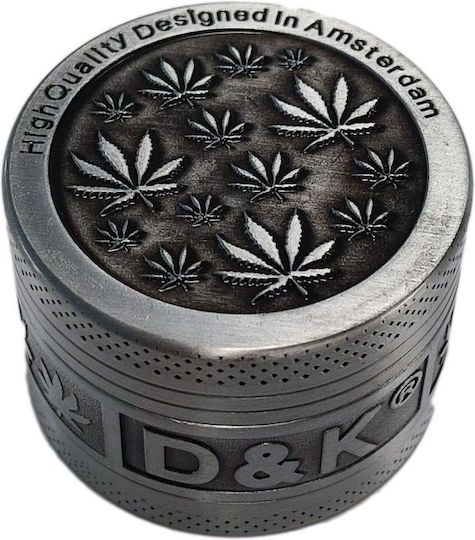 Μεταλλικός Τρίφτης Καπνού Leaf Grinder 2 Επιπέδων Amsterdam