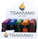 Αναπτήρας Tsakmaki Αντιανεμικός Jet Flame 708 Βαρελάκι Διάφανο Κουτί 20 Τεμαχίων