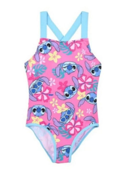 Disney Lilo Stitch Kinder Badeanzug Einteilig Pink
