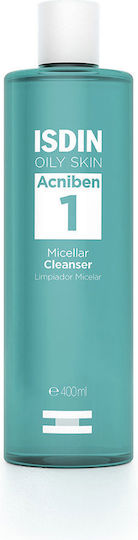 Isdin Acniben 1 Micellar Water Αφαίρεσης Μακιγιάζ Προσώπου 400ml