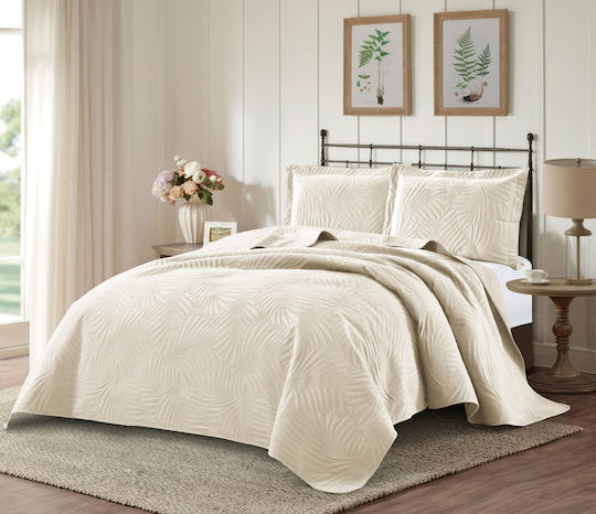 Liolios Home Ibiza Σετ Καπιτονέ Cream 50x70cm 000000002551