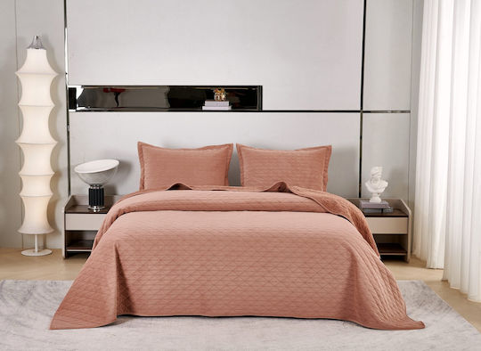 Liolios Home Bottega Tagesdecke Übergröße Amethyst 220x240cm