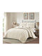 Liolios Home Ibiza Κουβερλί Υπέρδιπλο Cream 220x240cm