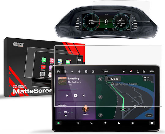 Matte Grizzglass Auto-Display-Schutz Skoda Octavia 4 13" 2024 2in1 Grz10474 5906146433014