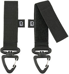 Carabinieră cu buclă Molle pentru curea Brandit, 2 bucăți, negru