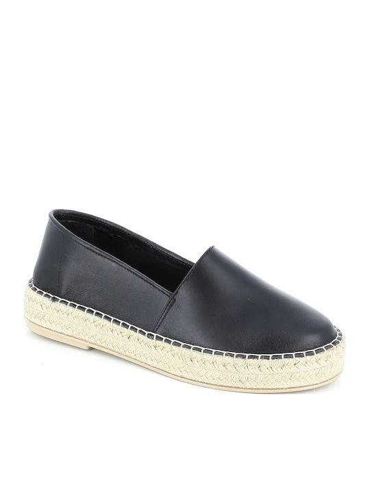 B-Soft Espadrile Dama Din Piele În Culoare Neag...