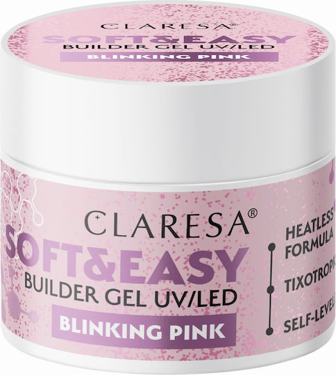 Claresa Soft&easy Aufbaugel Blinking Pink 45g