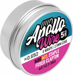Apollo Ni80 MTL Staple Fused Clapton 4x0,1x0,3+38ga 0,65 Ohm 5 Coils Apollo Ni80 MTL Staple Fused Clapton 4x0,1x0,3+38ga 0,65 Ohm 5 Coils