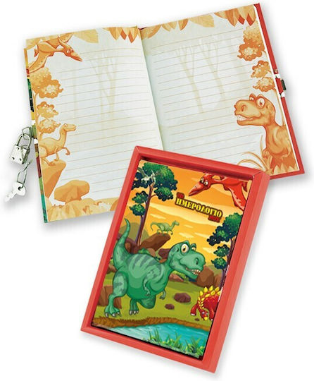 Ediglam Set 6 Notebooks 80 Sheets B6 with Padlock (Μiscellaneous Designs)