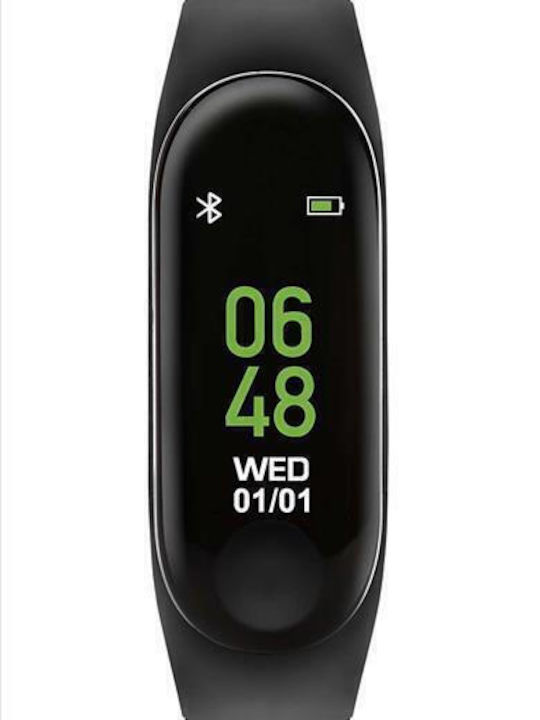 Disney Aktivitäts-Tracker Digital Kinderuhr Schwarz mit Gummi-Lederarmband