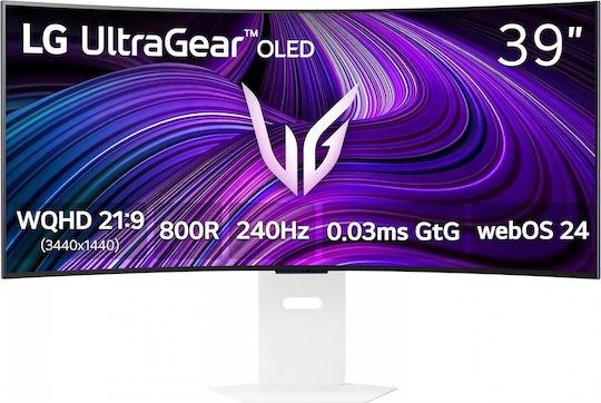 LG Ultragear Ultrawide OLED HDR Curved Monitor 39" QHD 3440x1440 240Hz with Response Time 0.03ms GTG