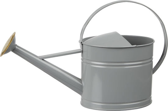 Zink-Gießkanne 1,5L Grau Tiefe 35cm x Breite 14cm x Höhe 25cm