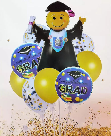Set of 9 Balloons Latex Jumbo 104cm