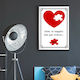 Mother Frame "You Are the Piece That Unites Us, Mom" Size A3 30cm x 40cm