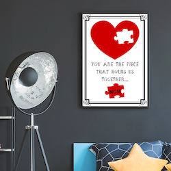 Κάδρο Μαμά "mom You Are Piece That Holds Us Together" Μέγεθος Α3 30 Cm X 40 Cm