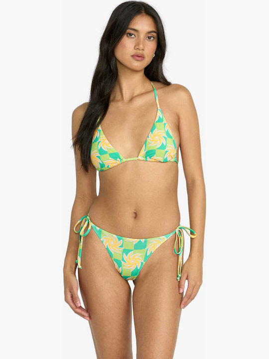Trippin Bikini Slip Talie Înaltă Multicolor