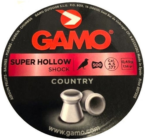 Gamo Super Hollow Luftgewehrkugeln 4,5mm 500 Stück 00038