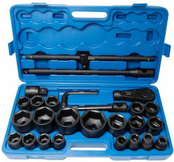Rockforce Καρυδάκια Ταφ Αέρος με Καρέ Υποδοχής 3/4", 1", HEX Σετ 26τμχ