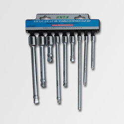 Honiton Sockets with Frame Host 1/2" 1/4" 3/8" Set of 9 Pieces