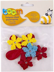 Boom Bastelfilz Blumen 6 Stk Mtcr-ea079