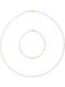Margaritari Set with Necklace & Bracelet from Gold 14K with Pearls