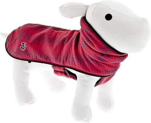 Ferribiella Air Coat Pink Windproof Dog Coat with 30cm Back Length