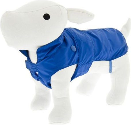 Ferribiella Blue Waterproof Dog Coat with 27cm Back Length