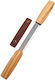 Dk2s Drawknife In Leather Sheath Brown