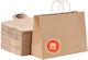 Vevor Paper Bag for Gift Brown 16x12x6cm. 50pcs
