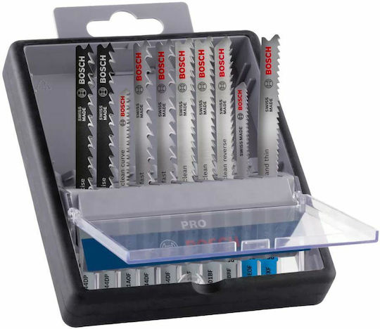 Bosch T-shank Saw Blade Set Pro Wood Metal 100mm 10 Pieces