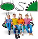 NEO Sport Крeмаща Текстилна Детска Люлка Гнездо 120x120см Сива