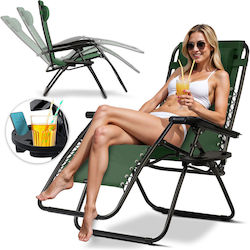Folding Garden Lounger Cushion Sofotel Chillwell Green Folding Garden Lounger Cushion Sofotel Chillwell Green