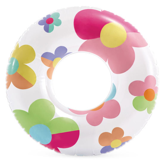 Intex 59259 Colac de înot cu flori, 81 cm