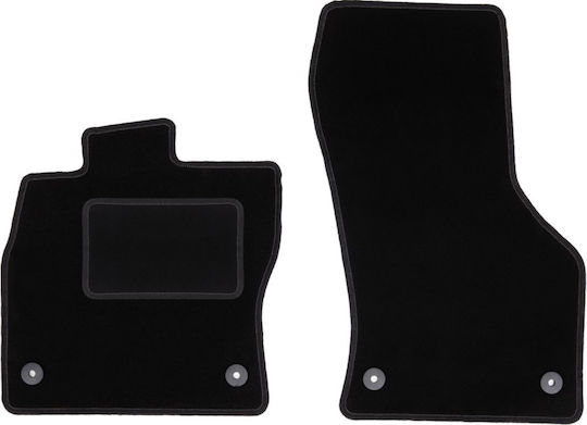 Front Black Car Mats Volkswagen Golf Sportsvan Minivan 2014