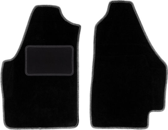 Black Front Mats Lancia Musa Minivan 2004-2012