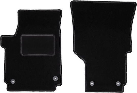 Front Black Car Mats Volkswagen Amarok Pickup 2010