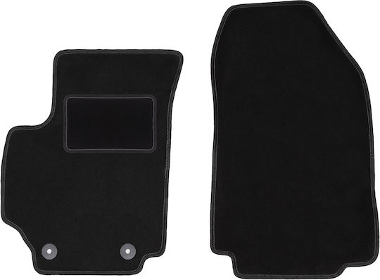 Front Black Car Mats Fiat Croma II Station Wagon 2005-2011